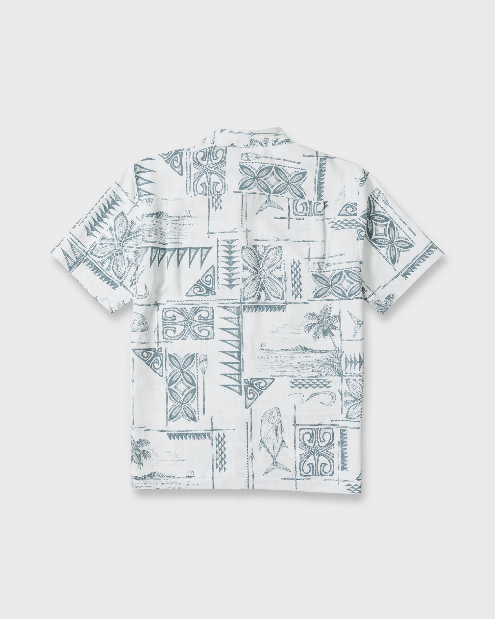 Waterman Ohana Bay Short Sleeve Woven Shirt - White