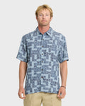 Waterman Boca Short Sleeve Woven Shirt - Blue Nights