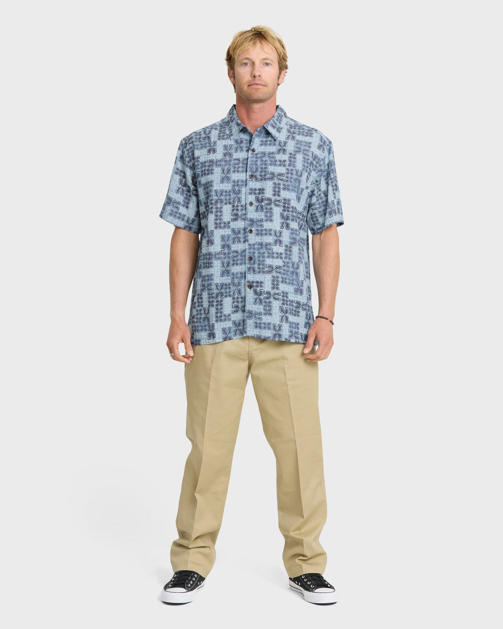 Waterman Boca Short Sleeve Woven Shirt - Blue Nights