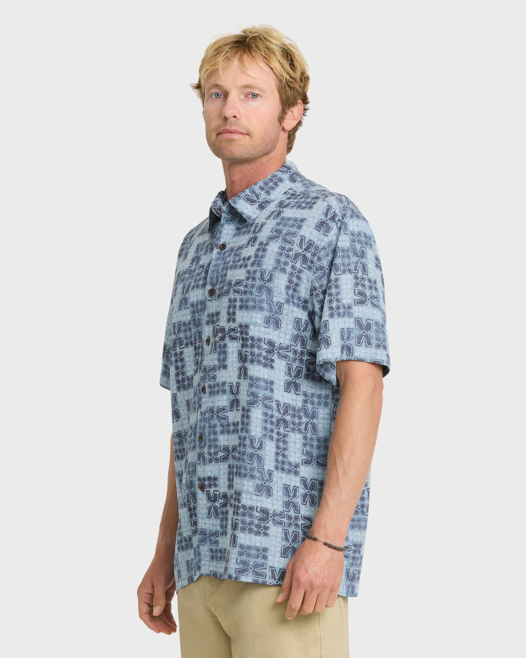 Waterman Boca Short Sleeve Woven Shirt - Blue Nights
