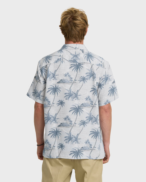 Waterman Island Vues Short Sleeve Woven Shirt - White