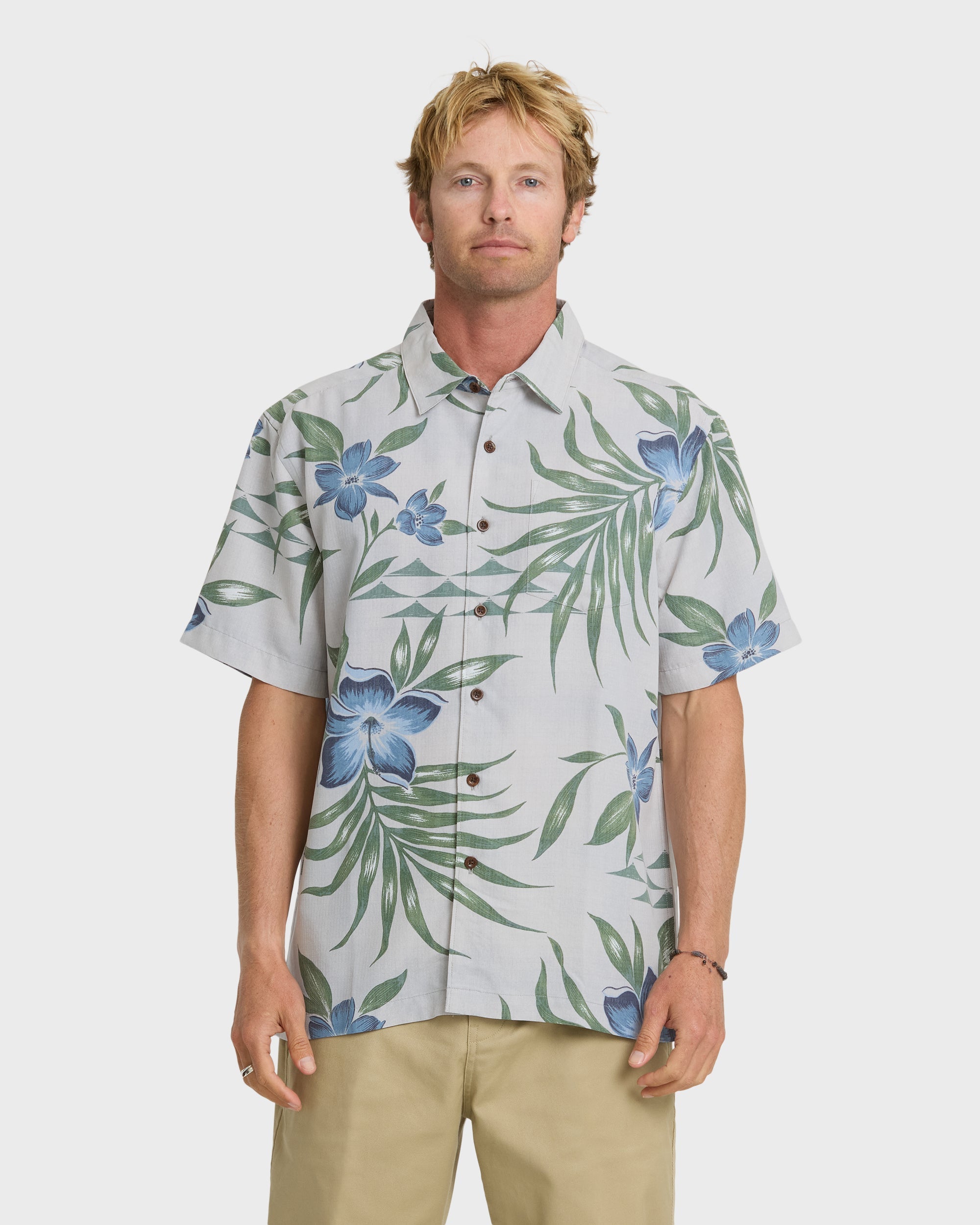 Waterman Palapa Floral Short Sleeve Woven Shirt - High Rise
