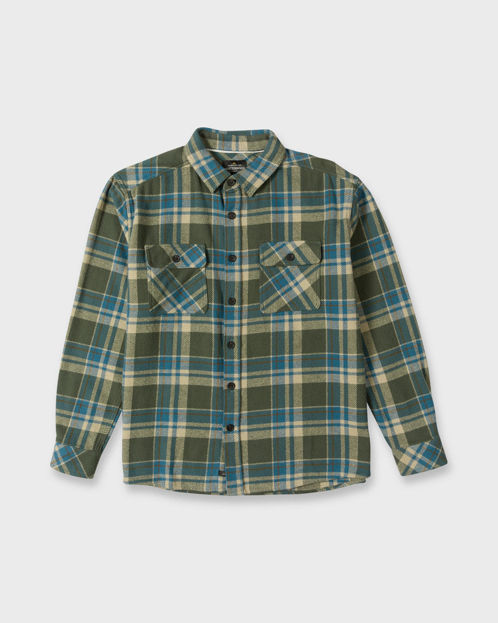 Waterman Dover Long Sleeve Flannel Overshirt - Thyme
