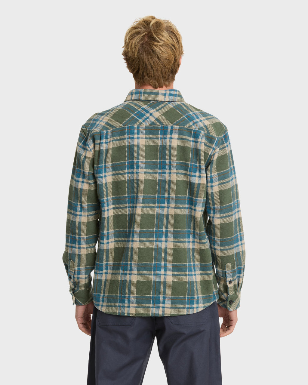 Waterman Dover Long Sleeve Flannel Overshirt - Thyme