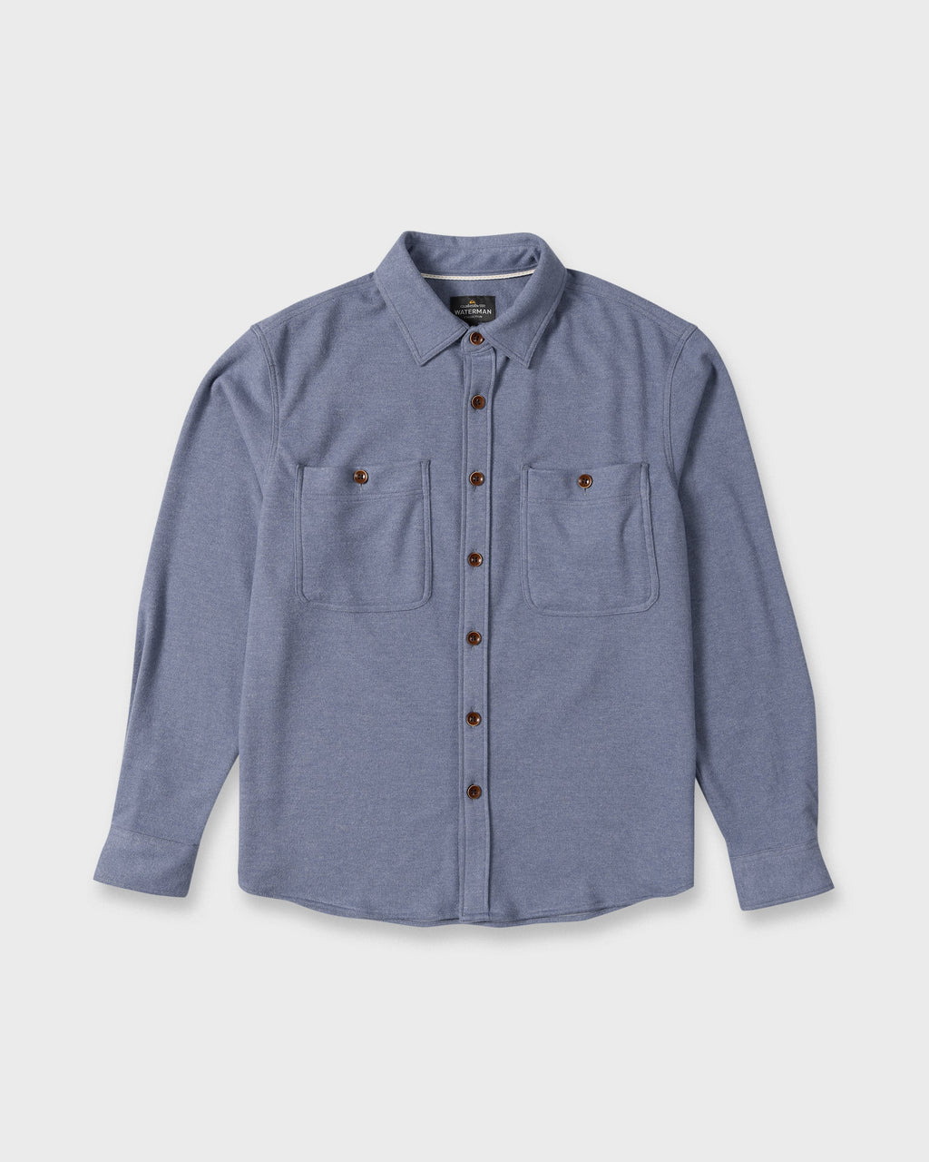 Waterman Harvest Long Sleeve Flannel Shirt - Blue Indigo