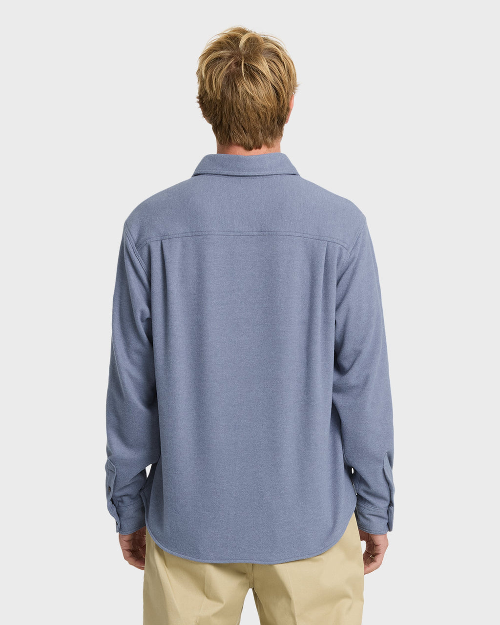 Waterman Harvest Long Sleeve Flannel Shirt - Blue Indigo