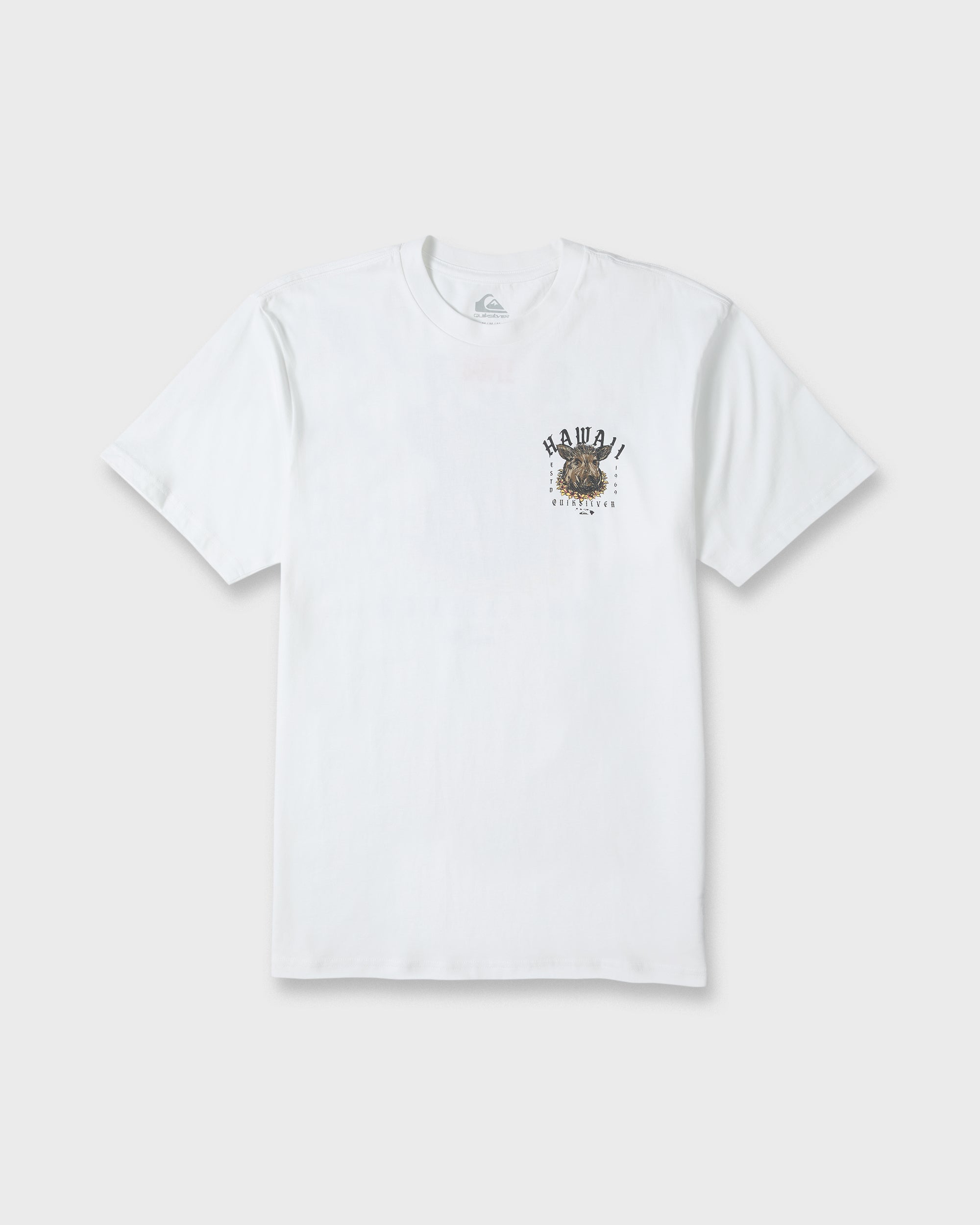 Hawaii Kalua Short Sleeve Cotton T-Shirt - White