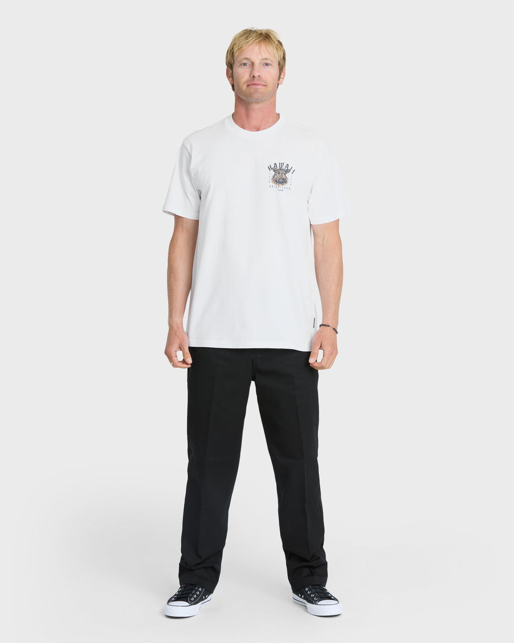 Hawaii Kalua Short Sleeve Cotton T-Shirt - White