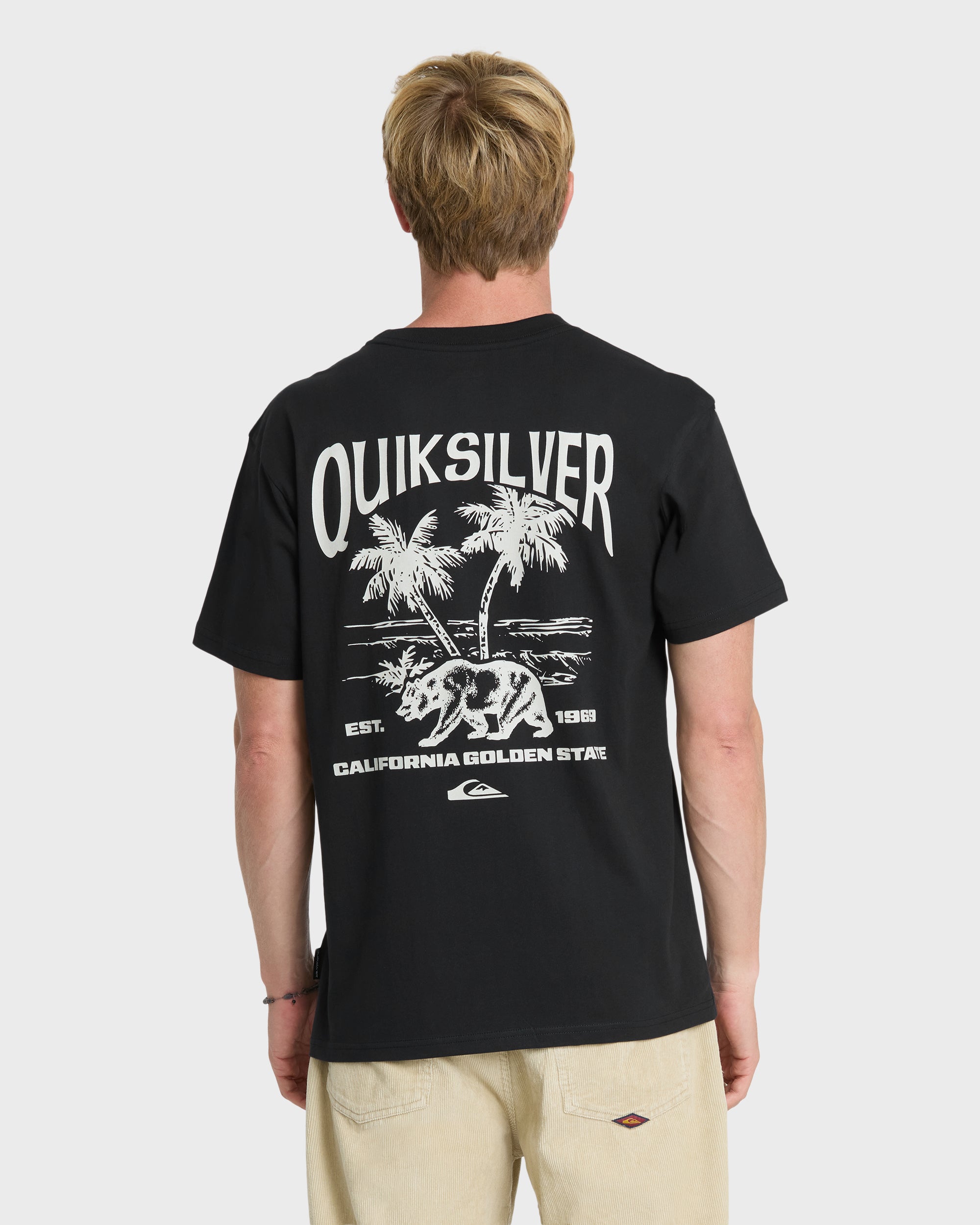 California Dreamer Classic Short Sleeve Knit T-Shirt - Black