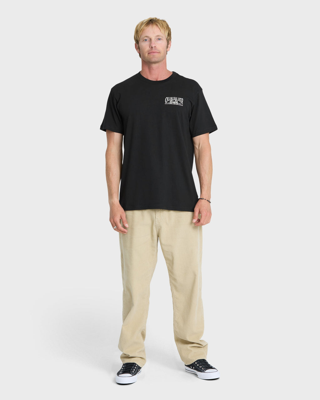 California Dreamer Classic Short Sleeve Knit T-Shirt - Black