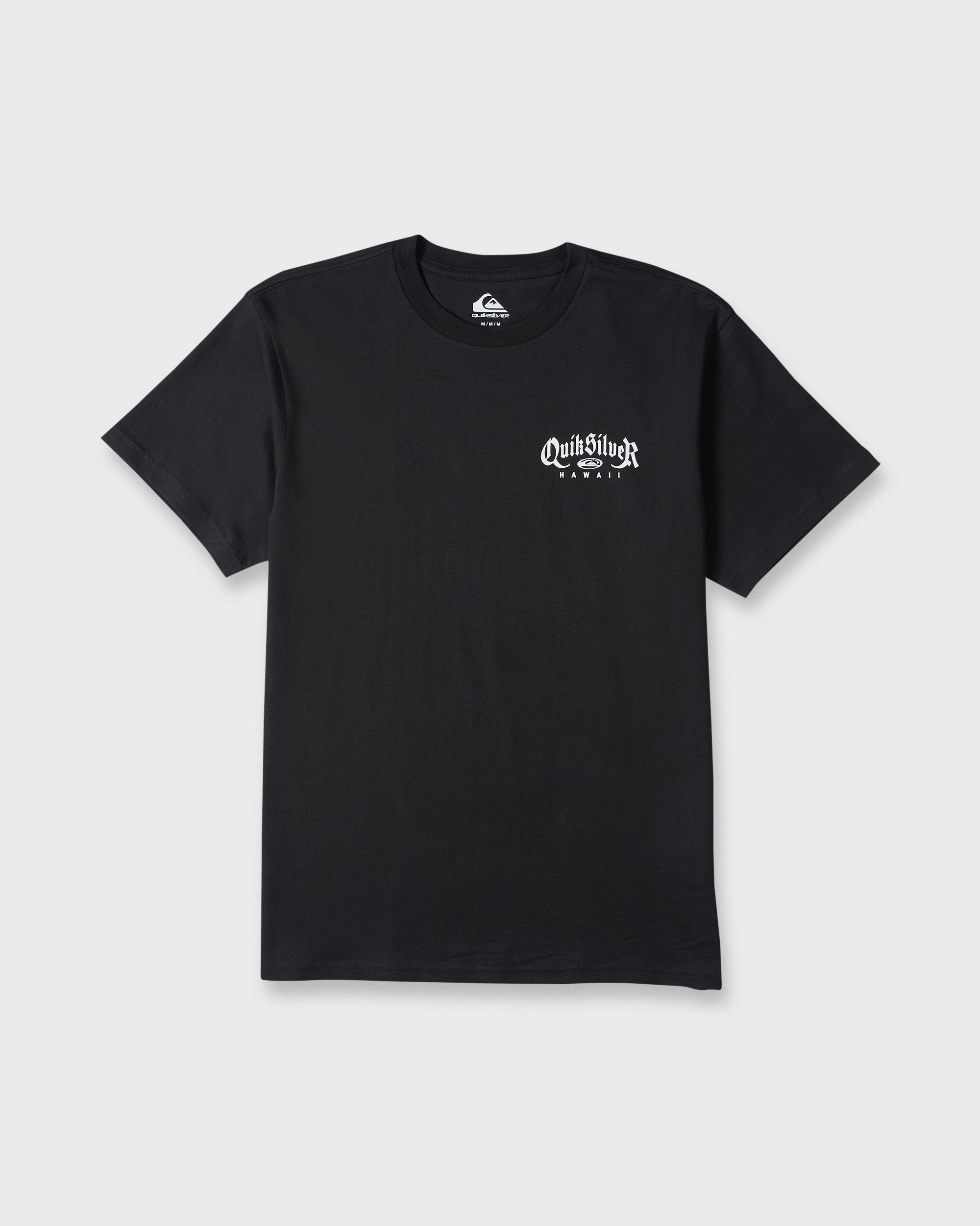 Hawaii Old English Classic Short Sleeve Knit T-Shirt - Black