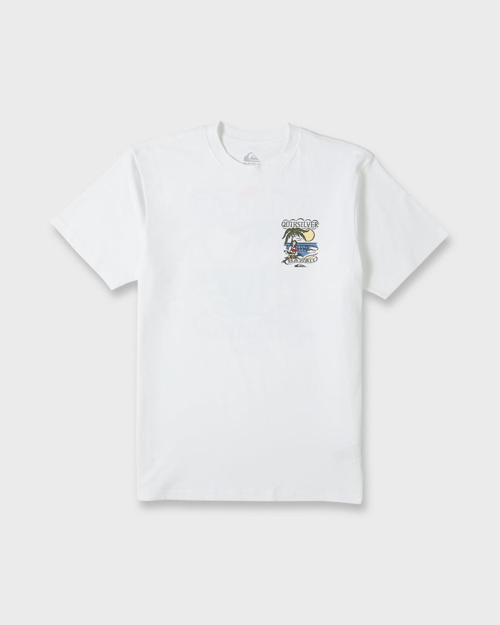 Hawaii Island Peace Short Sleeve Cotton T-Shirt - White
