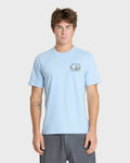 Grateful Cali Classic Short Sleeve Knit T-Shirt - Skyway Heather