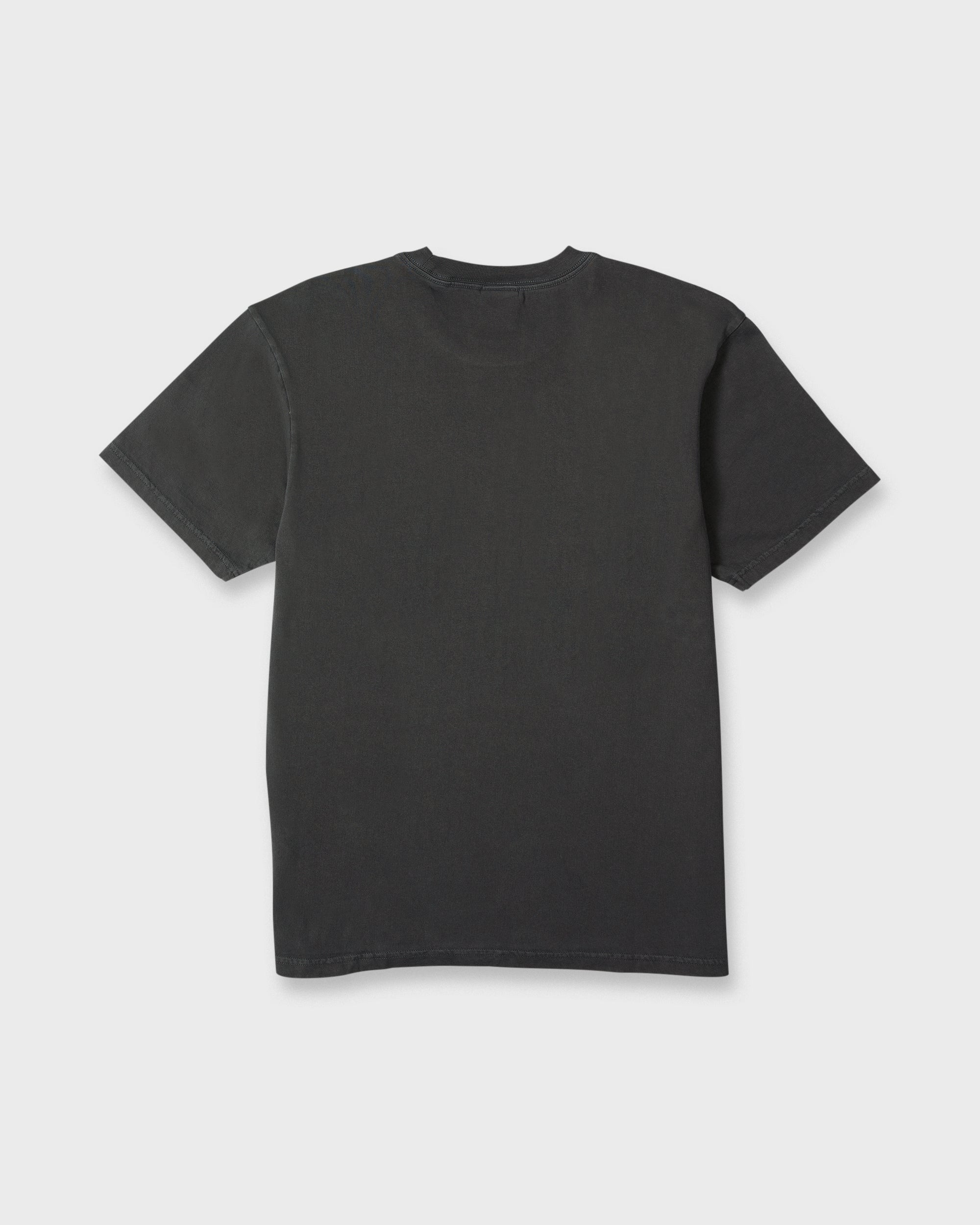 Gorb Band Pigment Dye Short Sleeve Cotton T-Shirt - Phantom