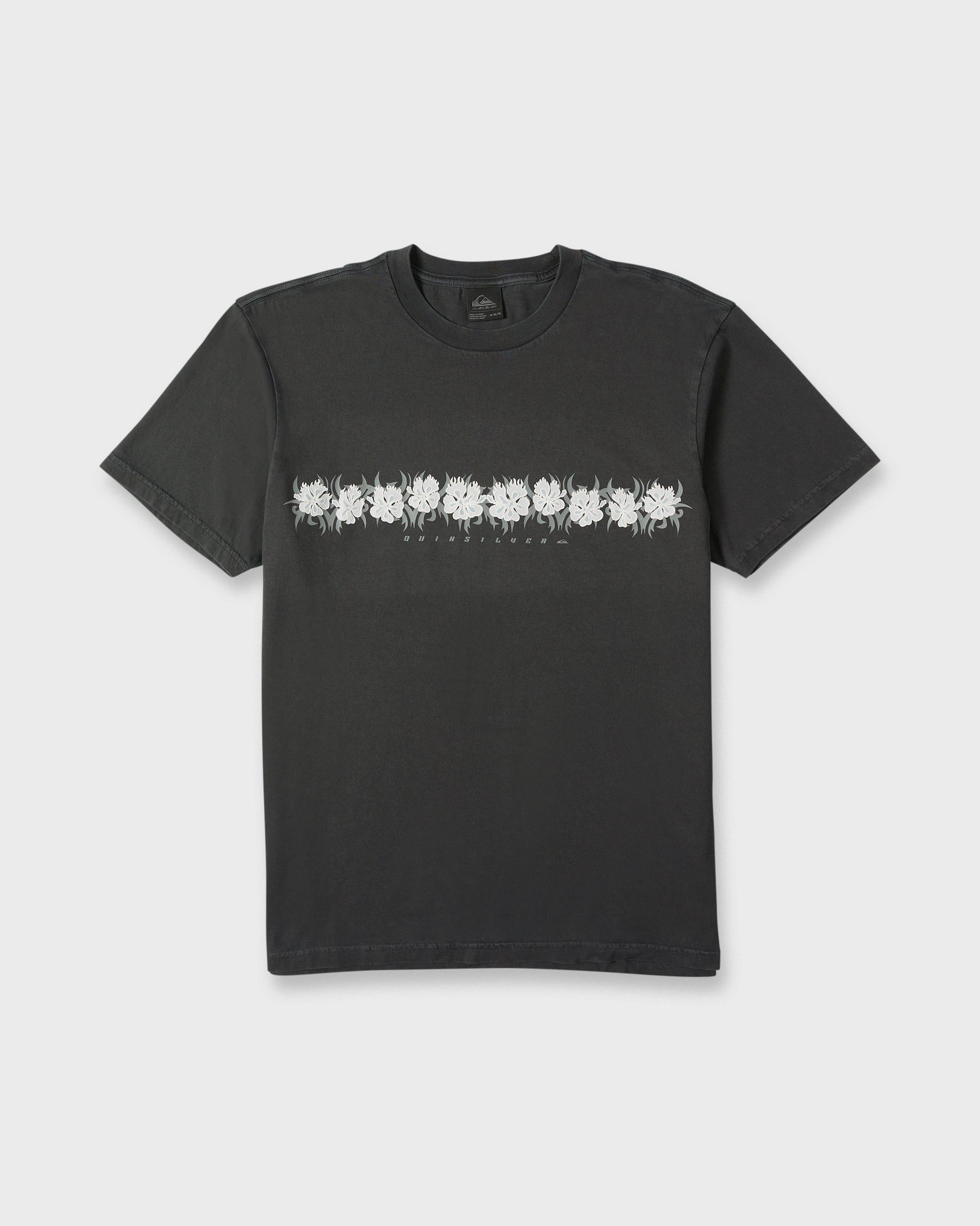 Gorb Band Pigment Dye Short Sleeve Cotton T-Shirt - Phantom