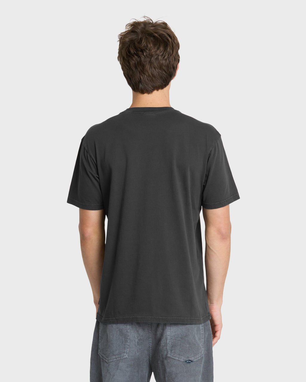 Gorb Band Pigment Dye Short Sleeve Cotton T-Shirt - Phantom