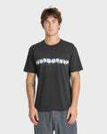 Gorb Band Pigment Dye Short Sleeve Cotton T-Shirt - Phantom