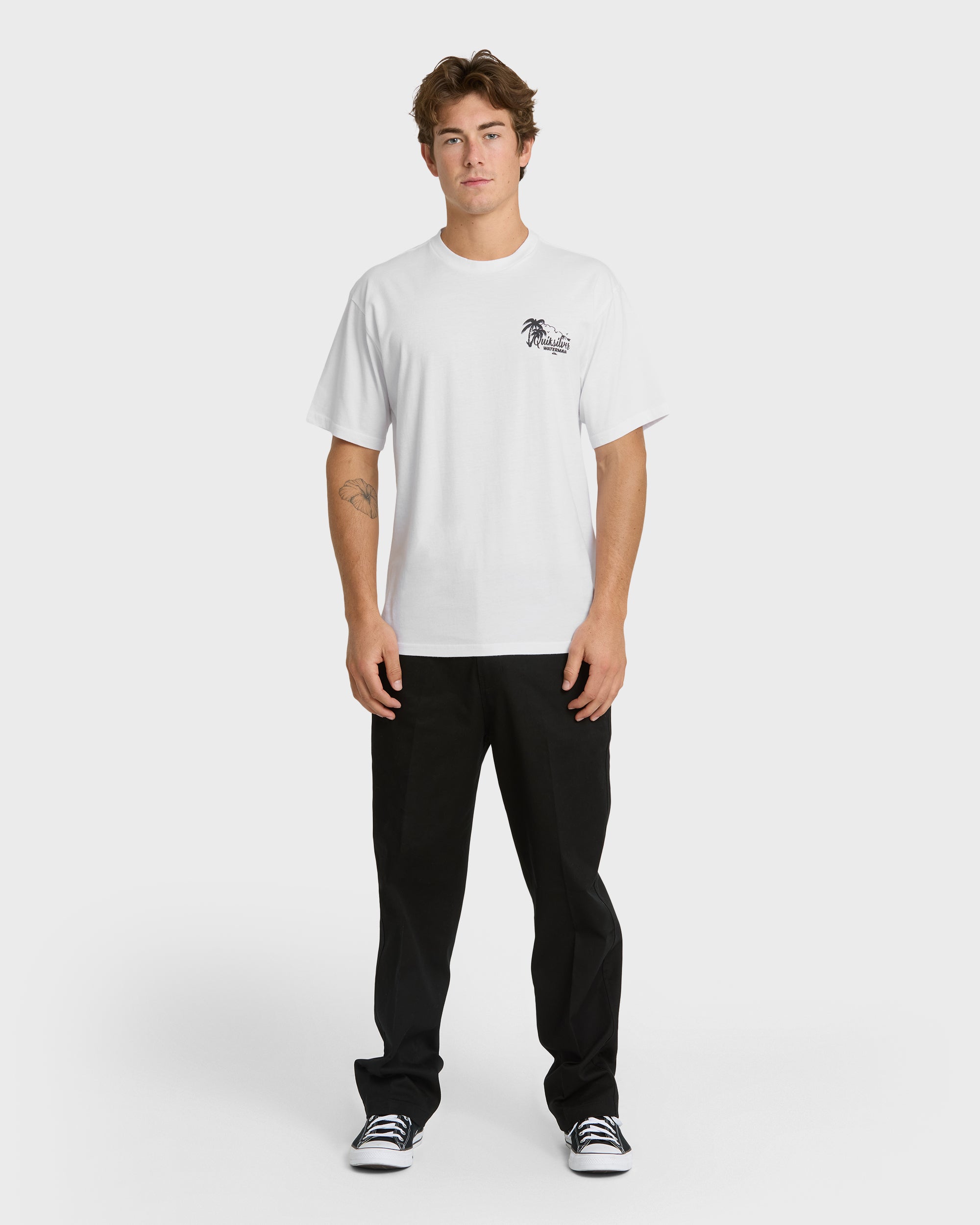Waterman Outrigger Classic Short Sleeve Knit T-Shirt - White