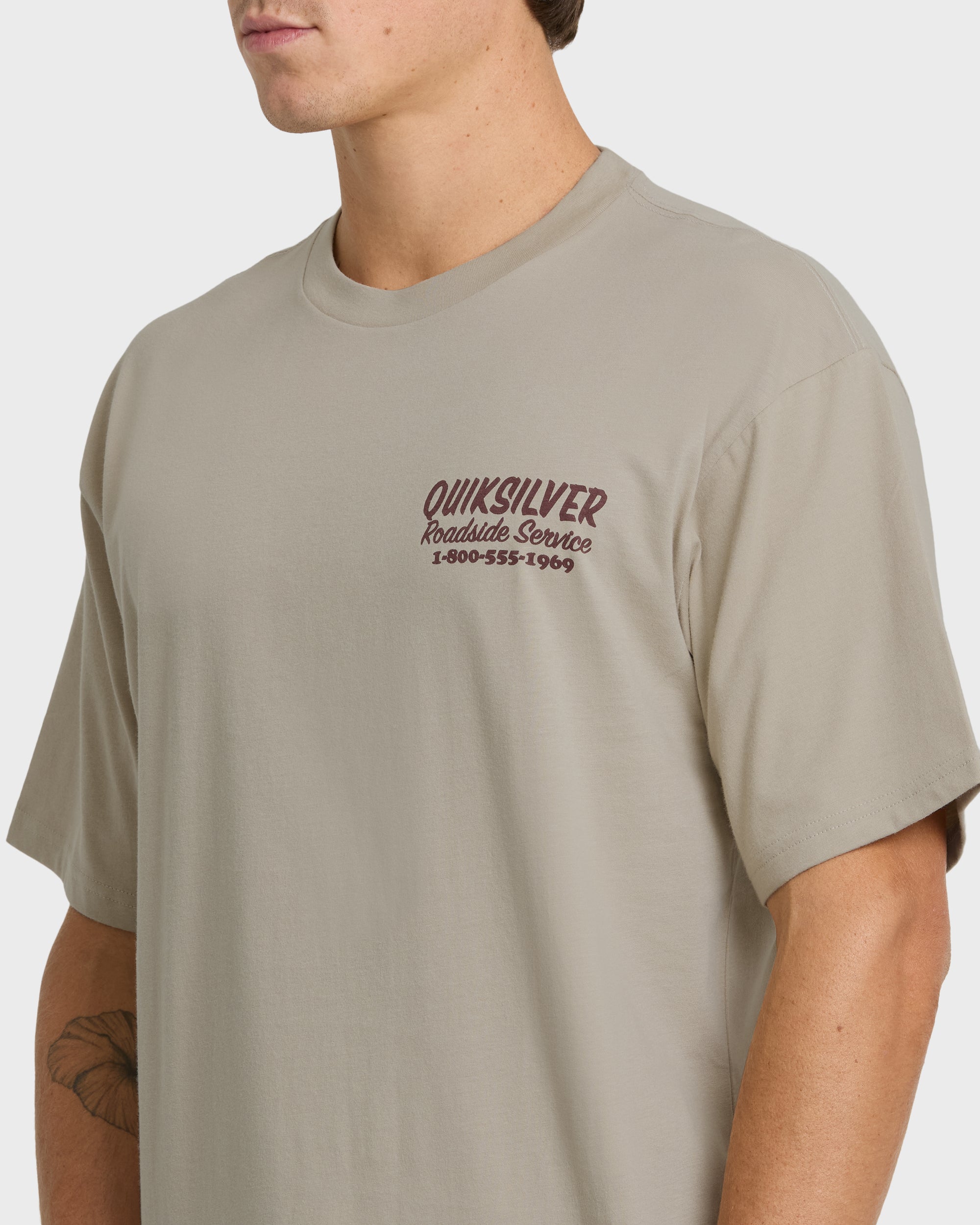 Waterman Roadside Service Classic Short Sleeve Knit T-Shirt - Plaza Taupe