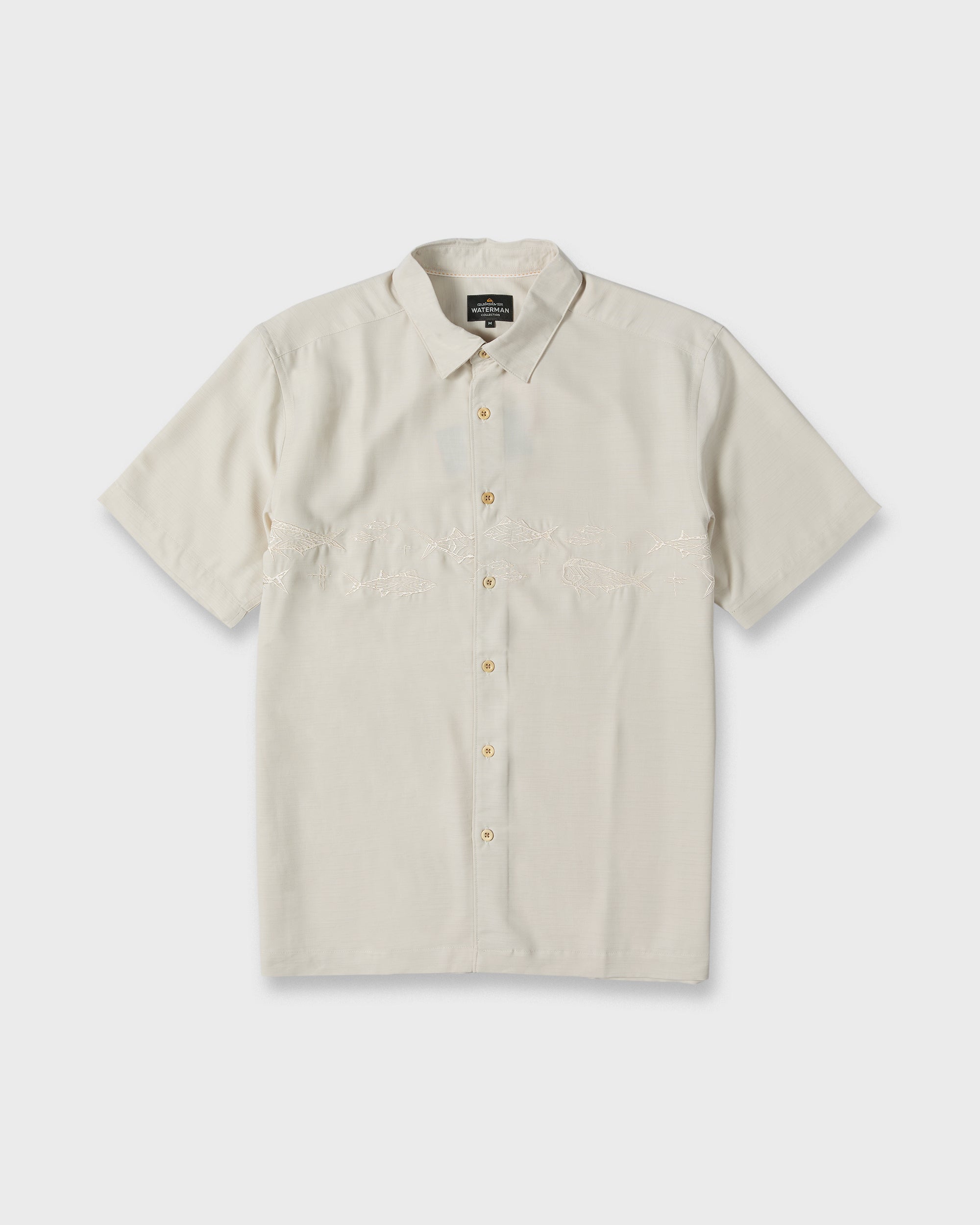 Waterman Offshore Short Sleeve Woven Shirt - Moonbeam