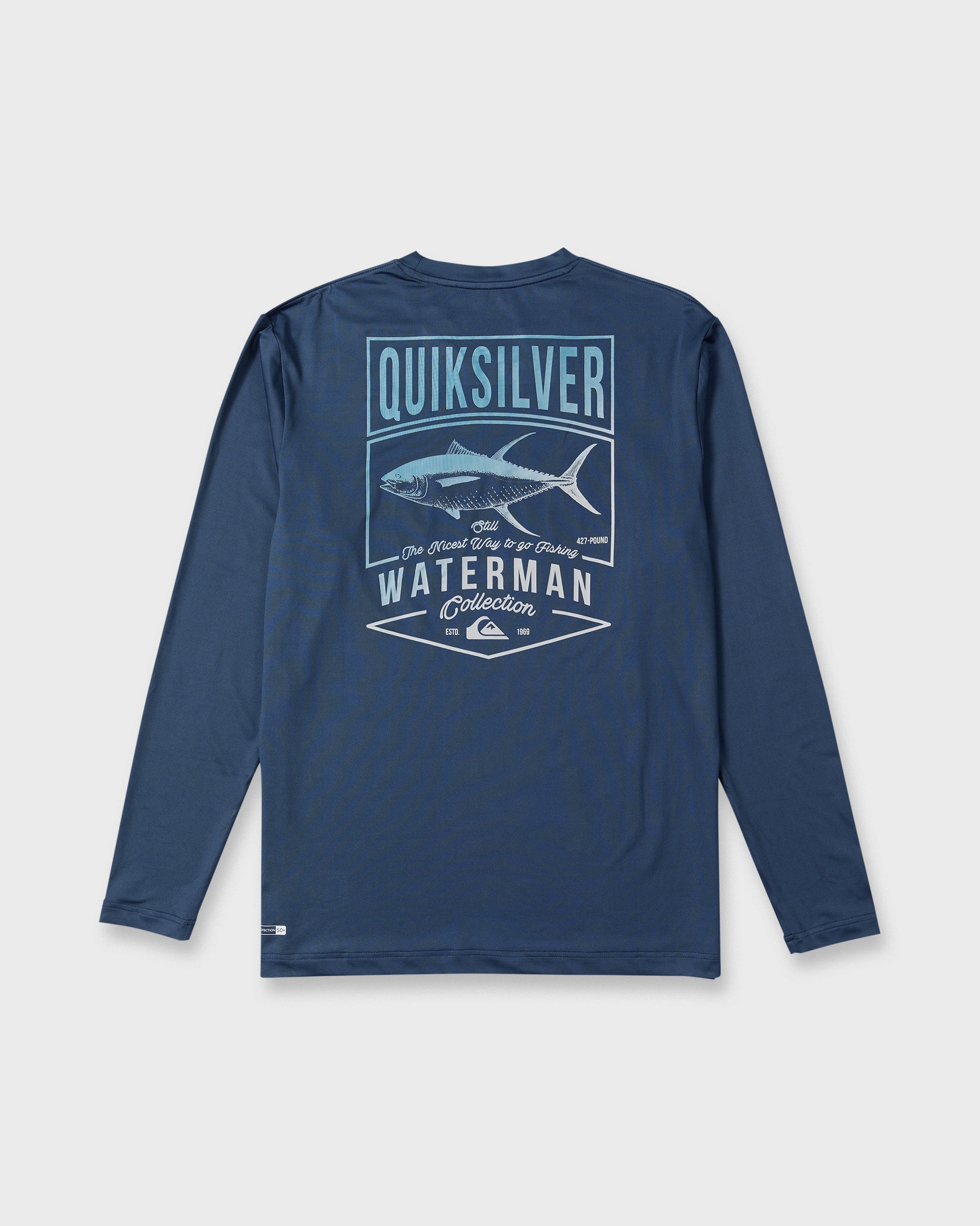 Waterman Gradient Tuna Long Sleeve Surf Tee - Dark Denim