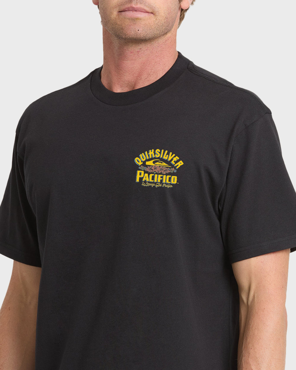 Pacifico Signage Short Sleeve Knit T-Shirt - Black