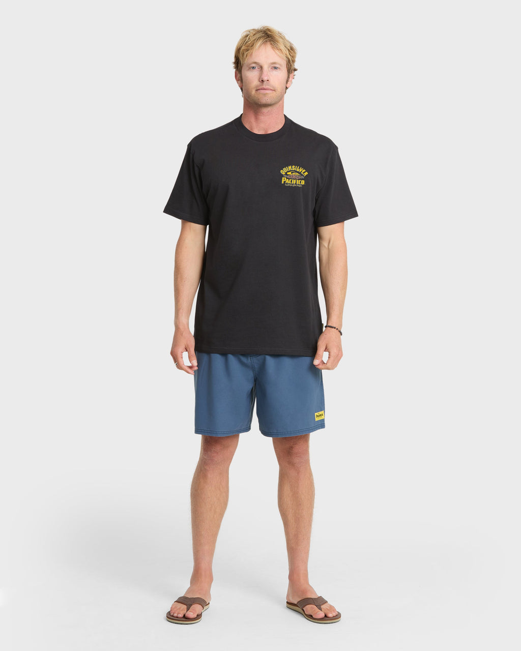 Pacifico Signage Short Sleeve Knit T-Shirt - Black