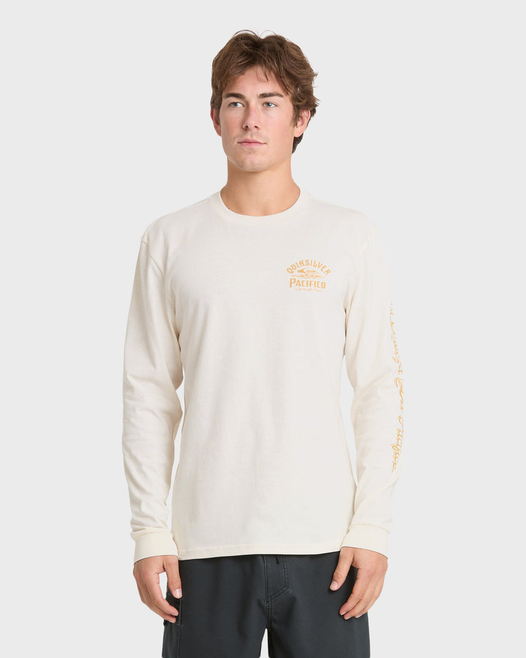Pacifico Signage Long Sleeve Knit T-Shirt - Tofu