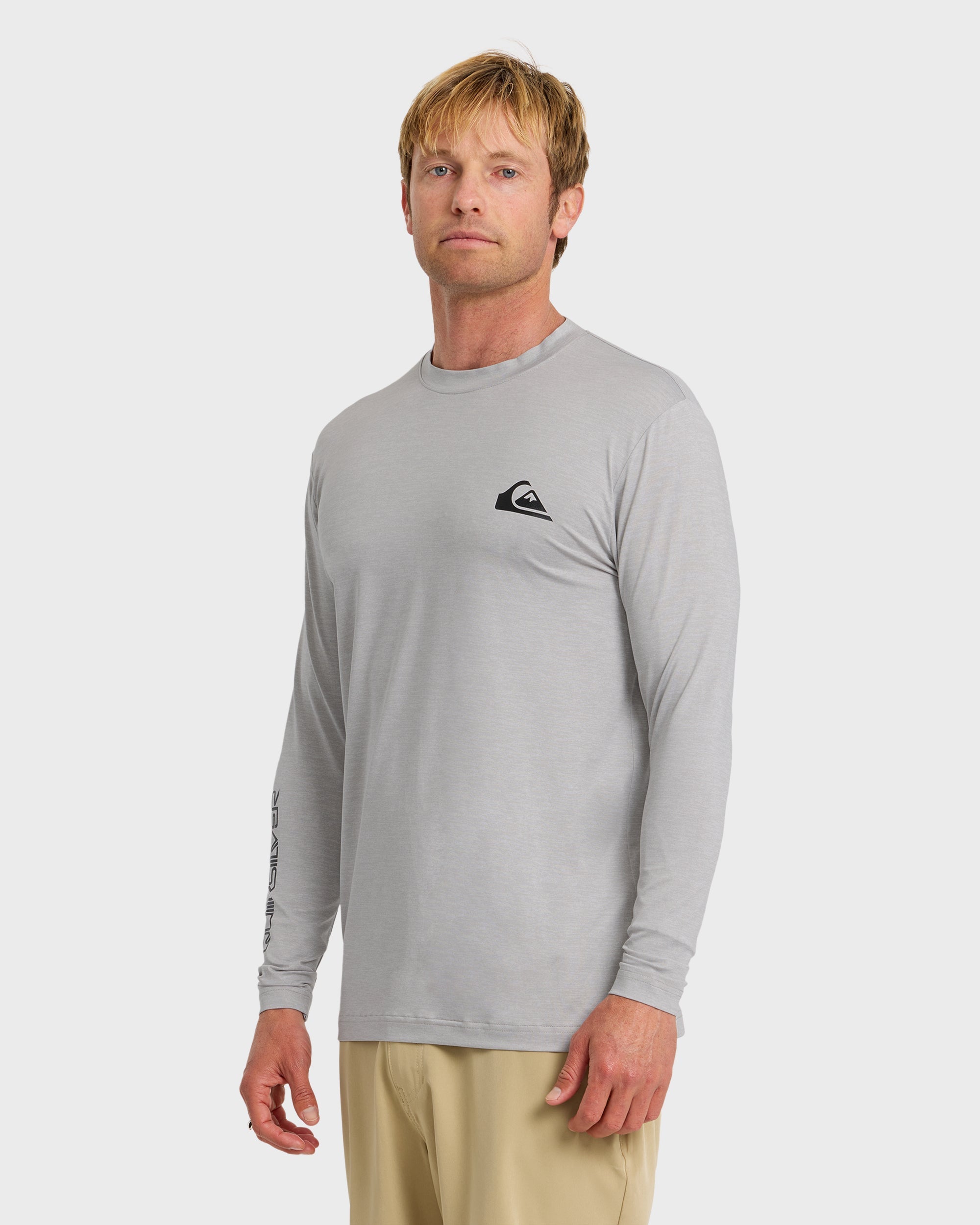 Everyday Long Sleeve Surf Tee - Light Grey Hth