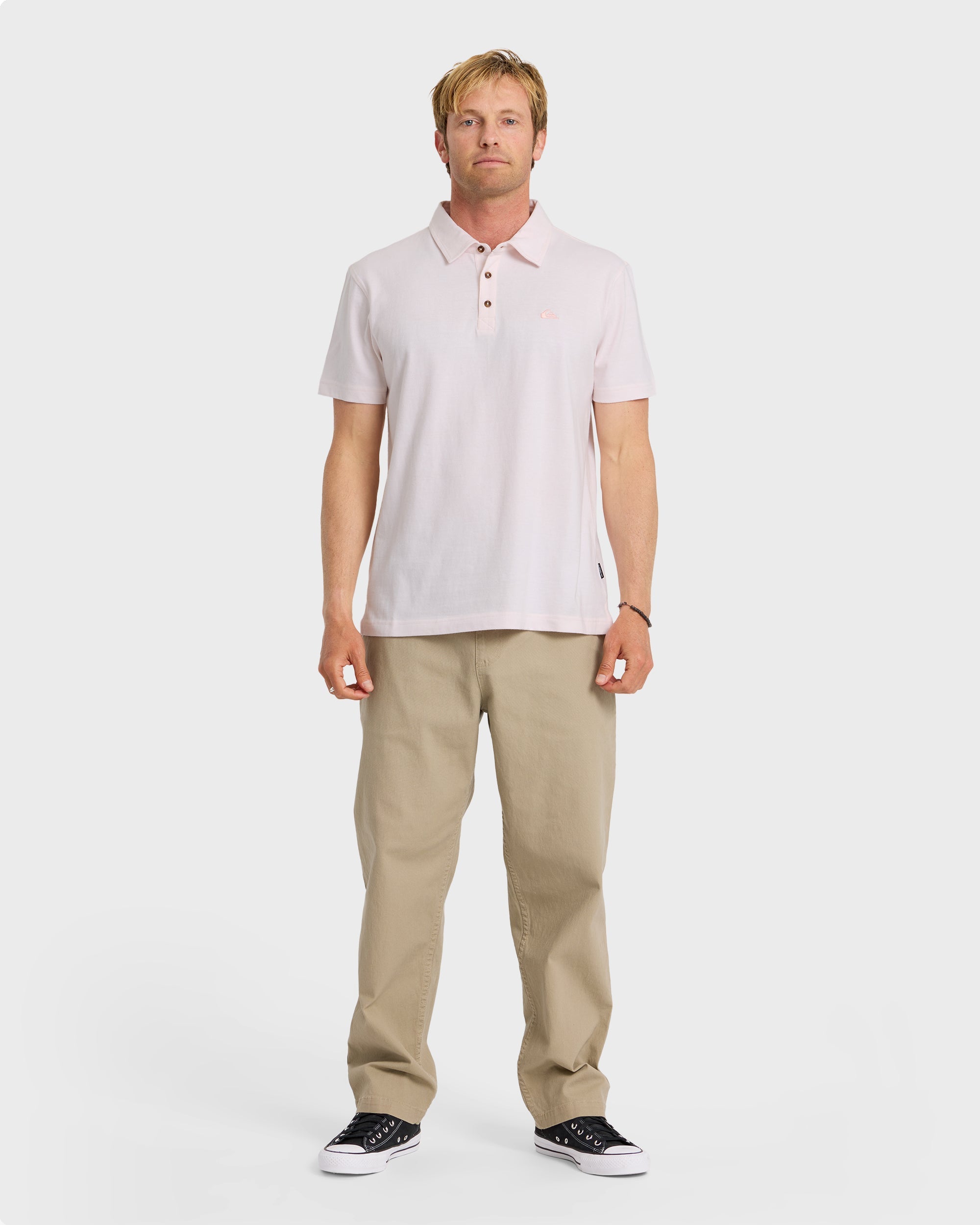 Sunset Cruise Polo Shirt - Rosewater