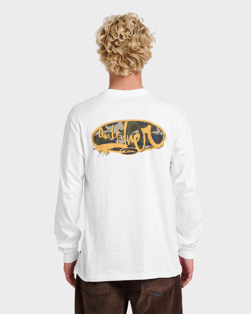 Impaired Camo Long Sleeve T-shirt - White