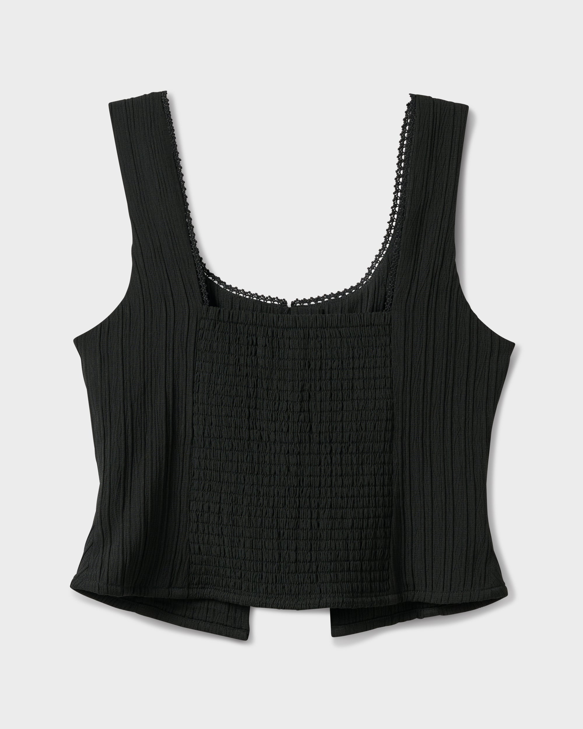 Maci Solid Textured Tank Top