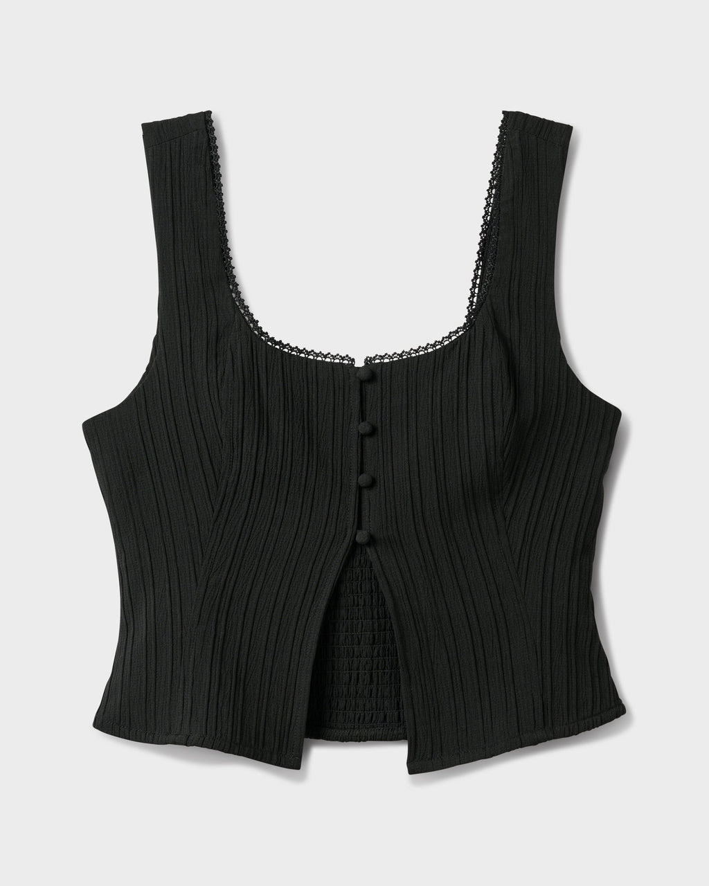 Maci Solid Textured Tank Top