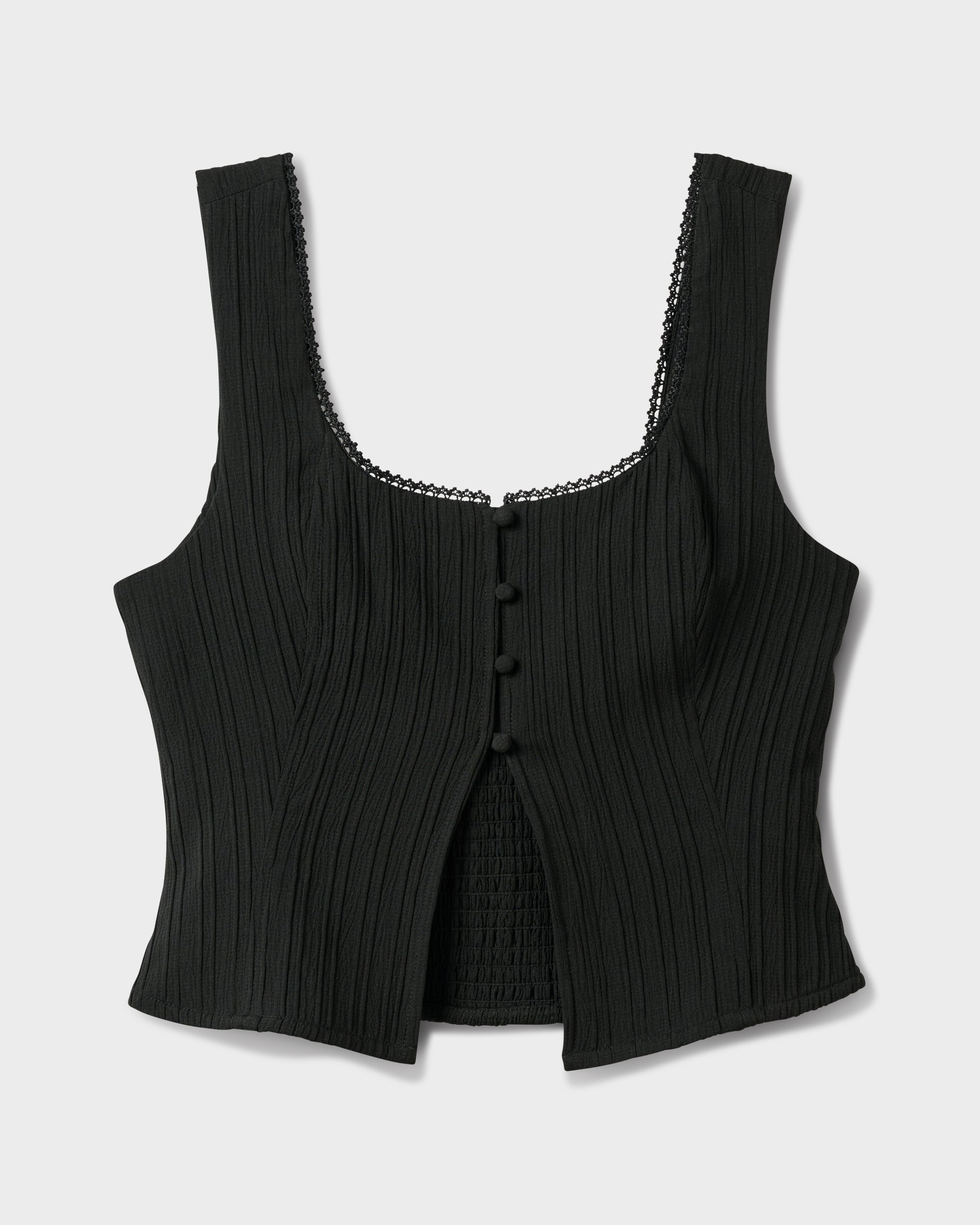 Maci Solid Textured Tank Top