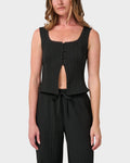 Maci Solid Textured Tank Top