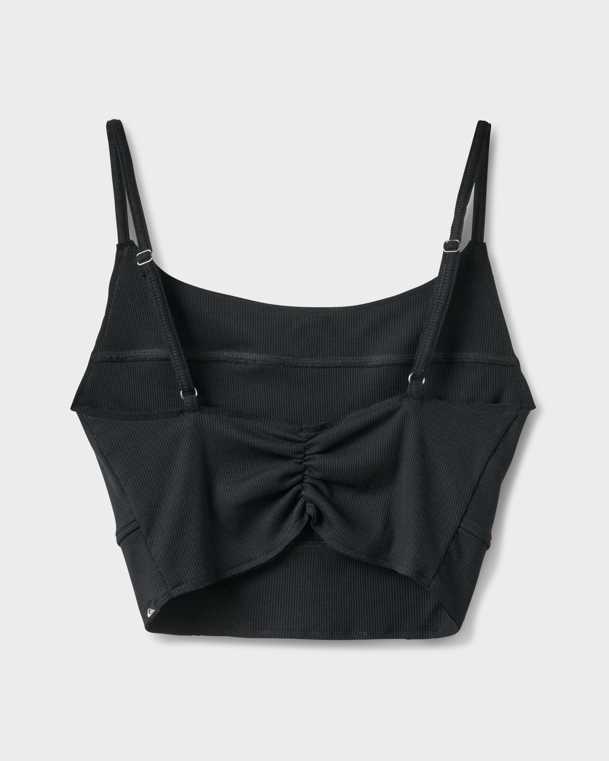 Rhea Solid Cropped Rib Tank