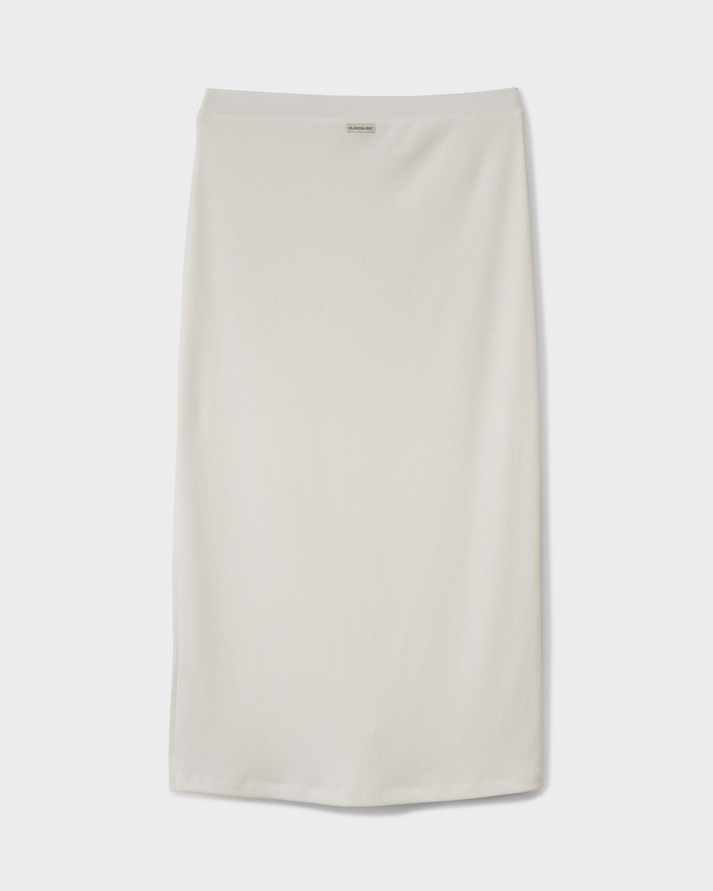 Cora Bay Solid Ribbed Midi Skirt