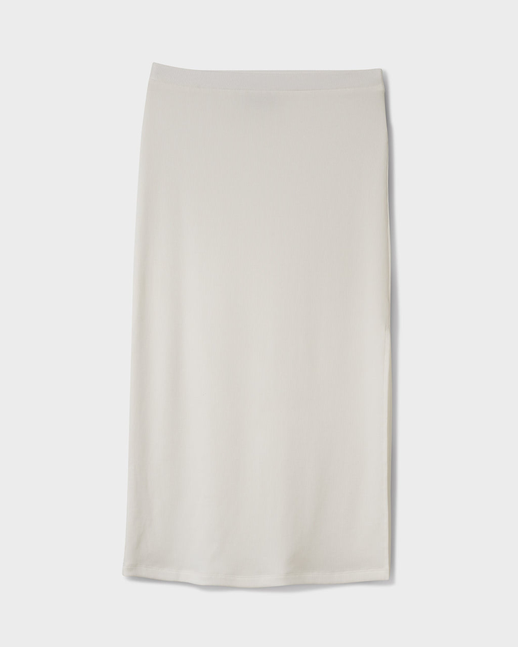 Cora Bay Solid Ribbed Midi Skirt