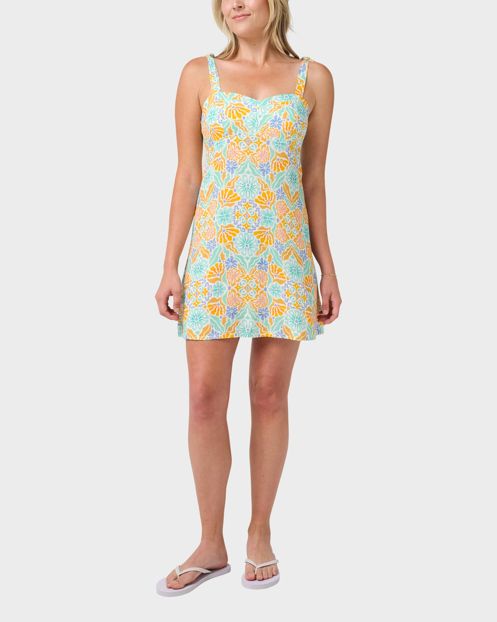 Sublime Sun Blooms Print Mini Dress