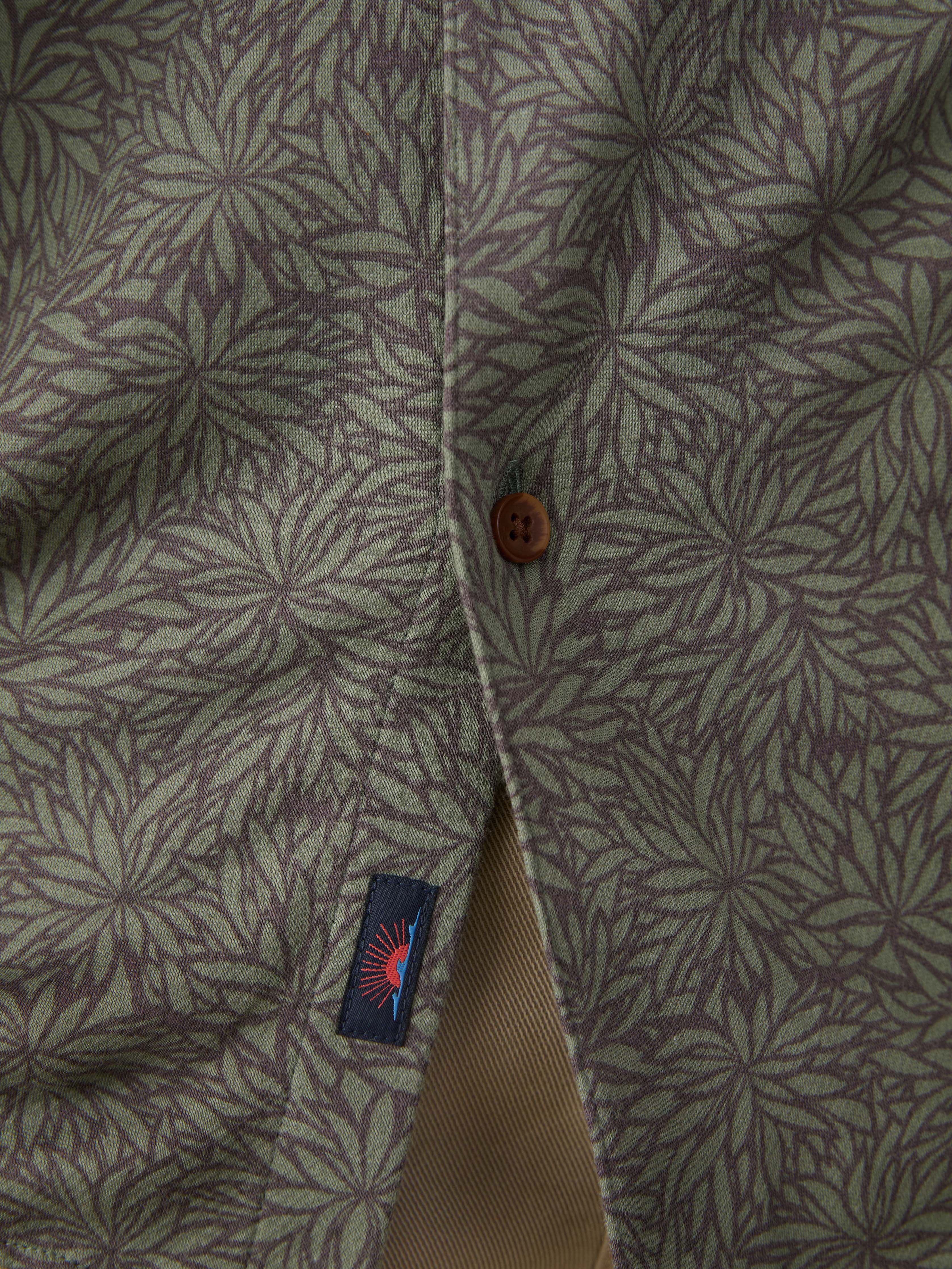 Short-Sleeve Hermosa Shirt - Olive Frond
