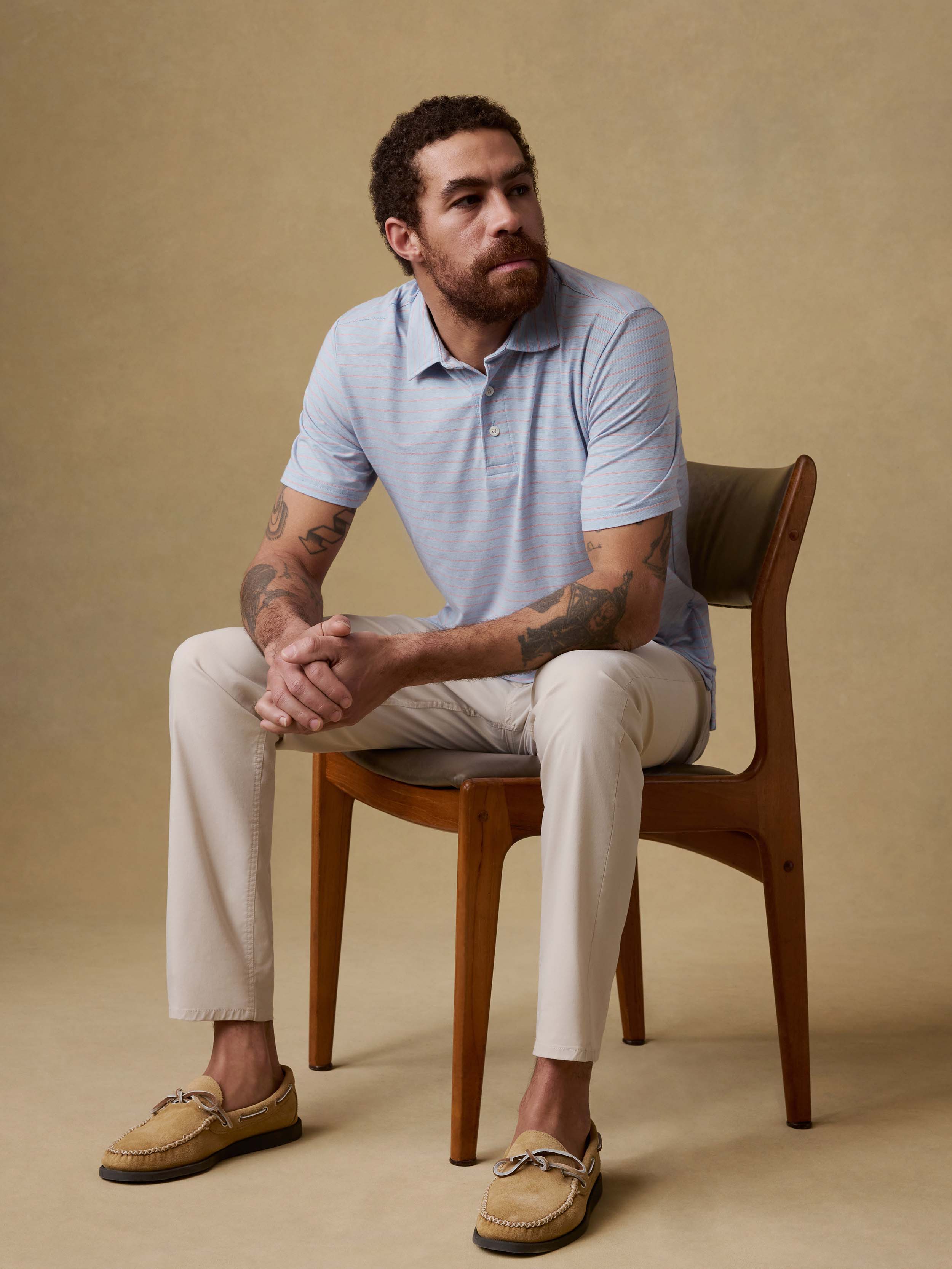 Short-Sleeve Movement™ Polo - Vista View Stripe
