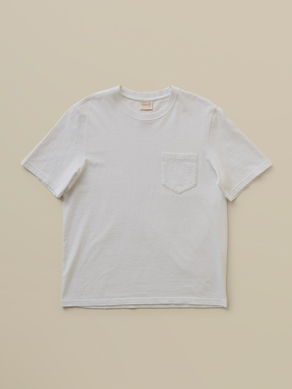 Short-Sleeve Recycled Cotton Tee - Pure White