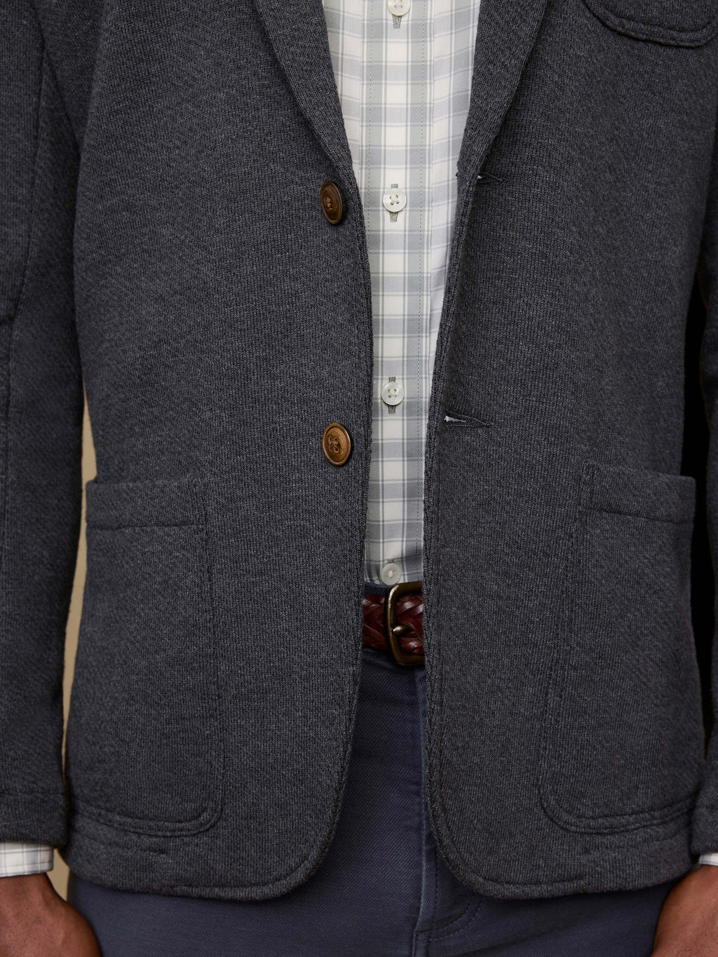 Inlet Knit Blazer (Short) - Black Sky Melange