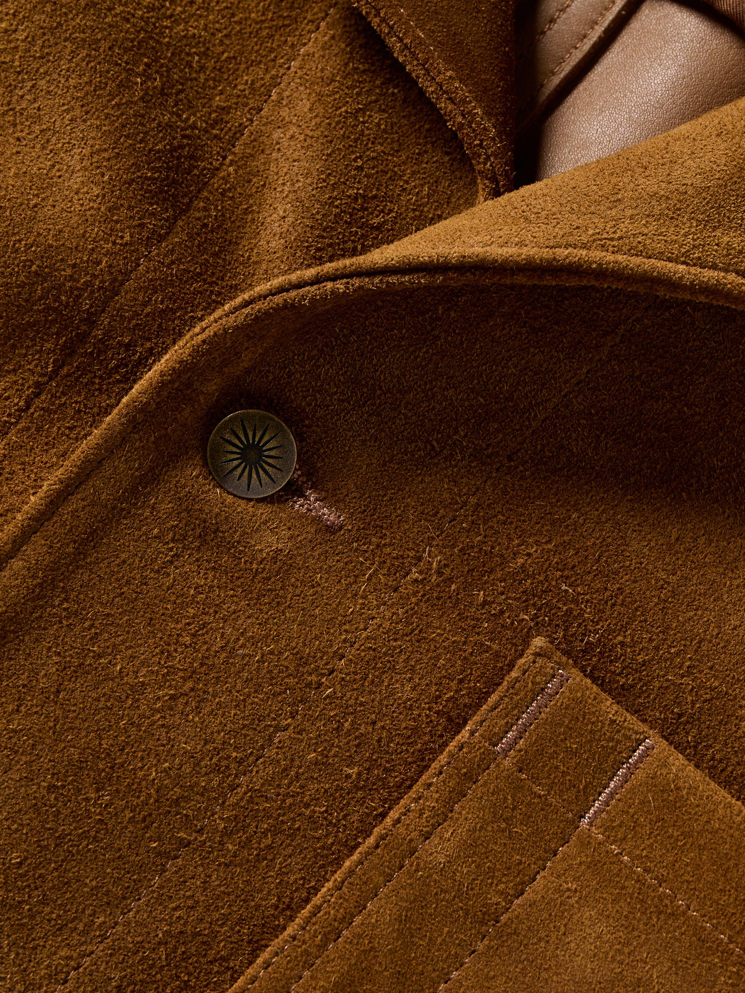 Suede Studio Jacket - Golden Chestnut
