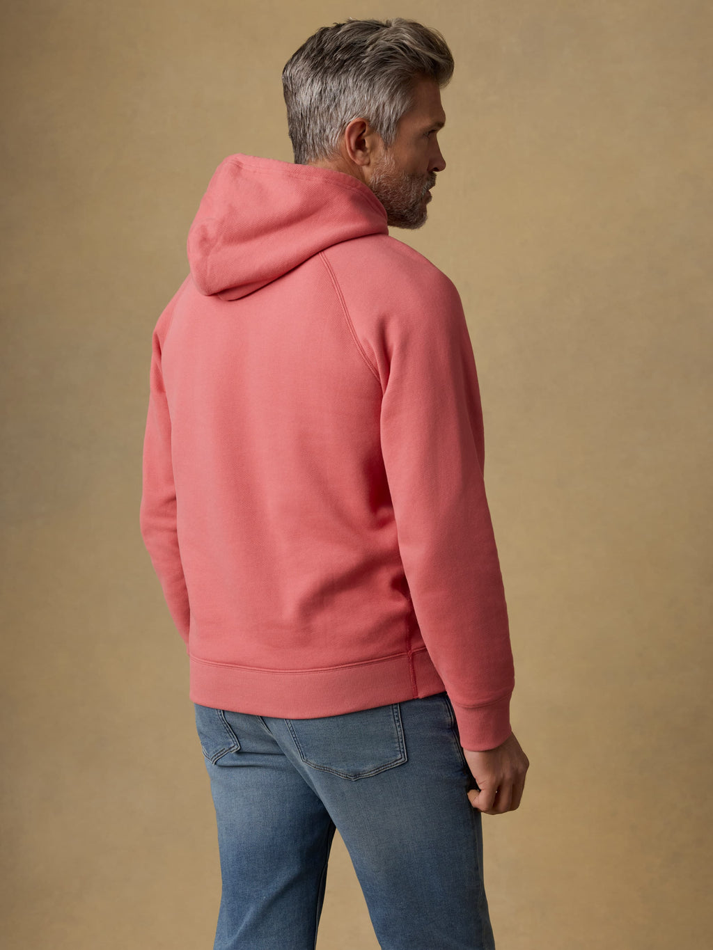 High Standard Fleece Hoodie - Coral Red