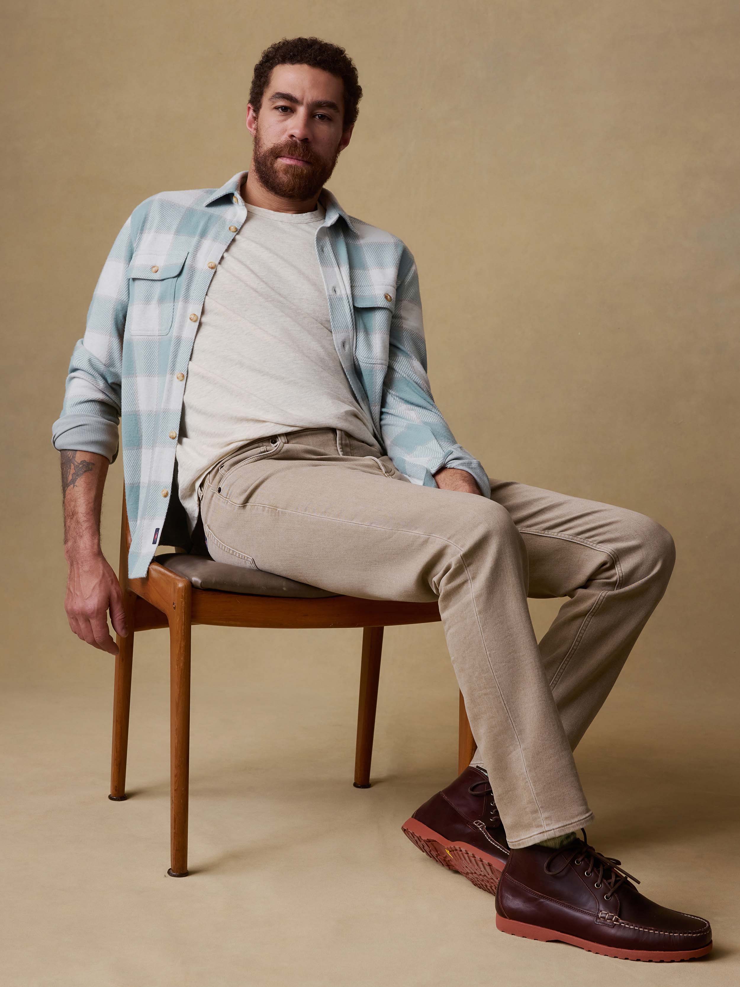Legend™ Sweater Shirt - Island Sage Plaid