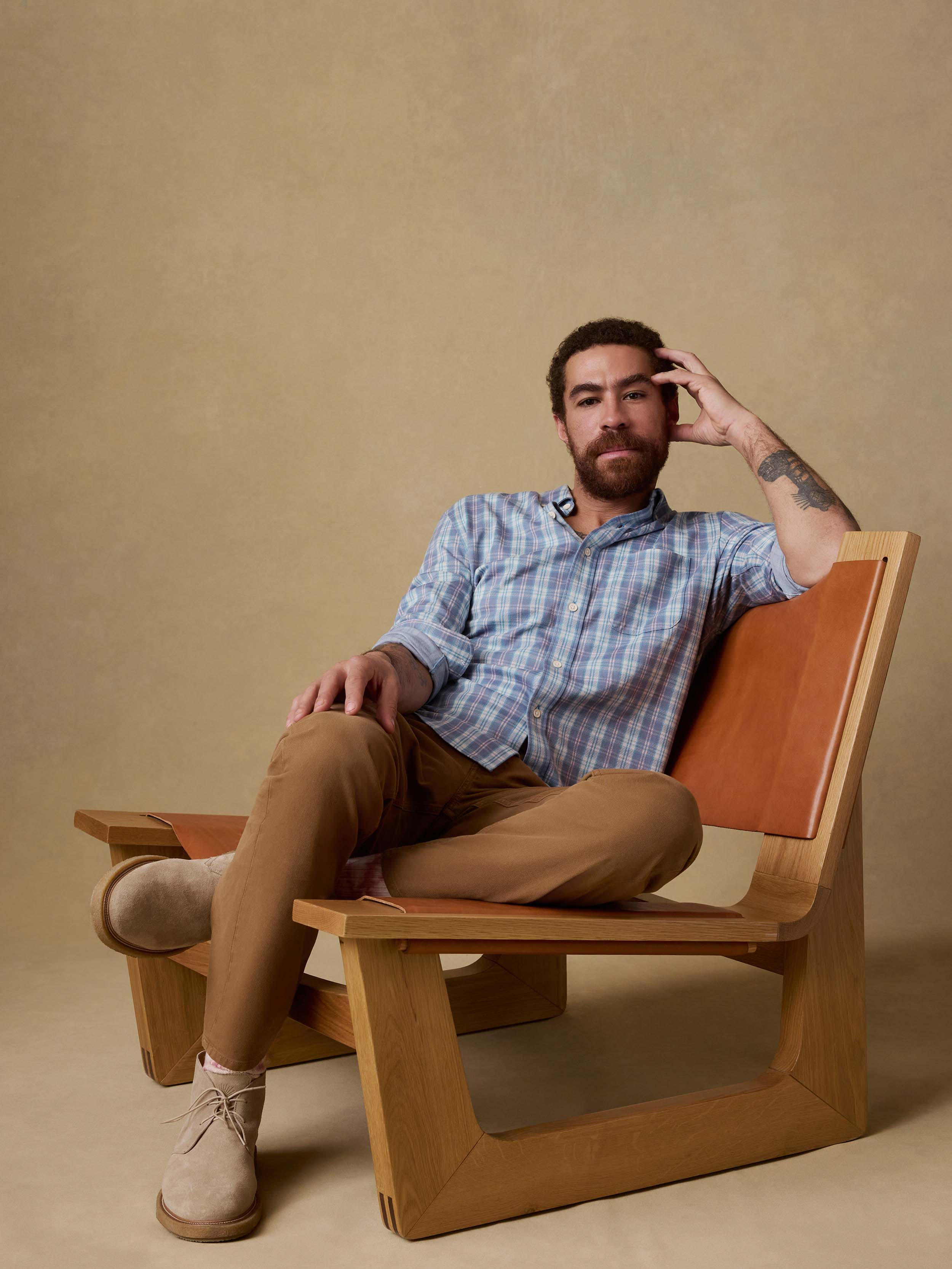 Coastline Knit Shirt - Summer Teal Plaid