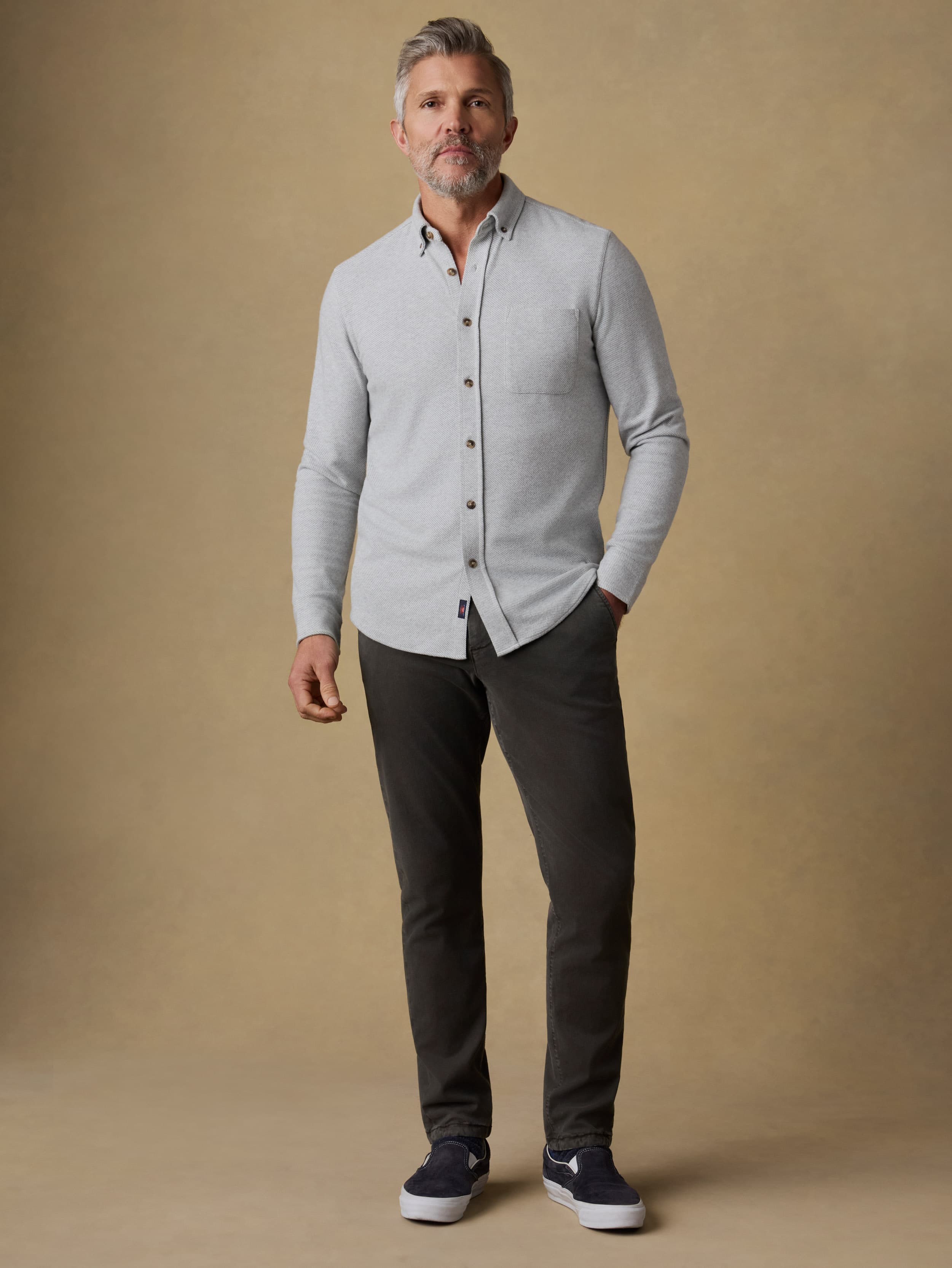 Legend™ Sweater Shirt (Single Pocket) - Light Heather Grey