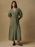 Soft Stretch Camille Dress - Moss