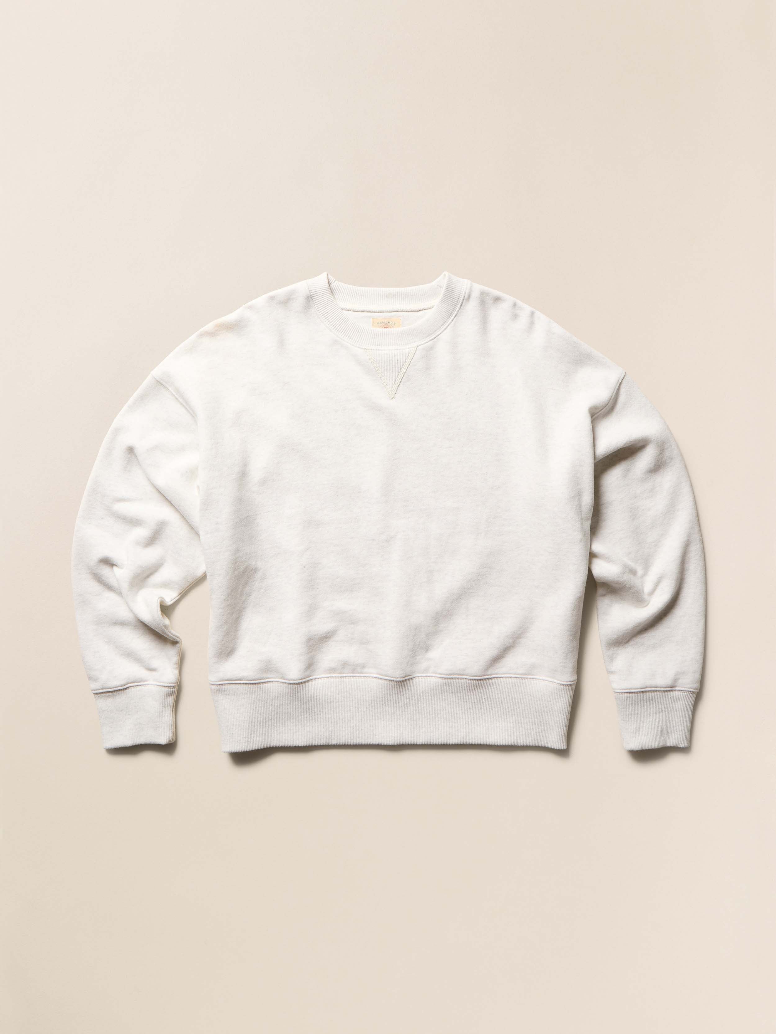 High Standard Fleece Vintage Crewneck - Ice Grey Heather